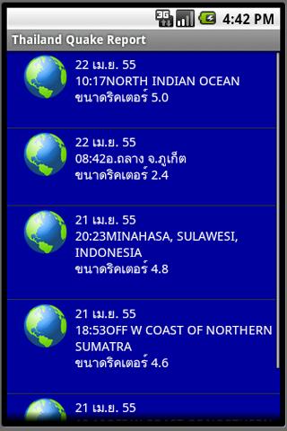 รายงานข่าวแผ่นดินไหวQuake News