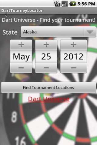Dart Tournament Locator