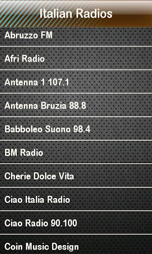 Italian Radio Italian Radios