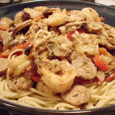Paula's Shrimp and Sausage Pasta
