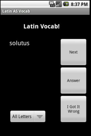 Latin AS Vocab Tester