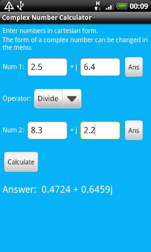 Complex Number Calculator