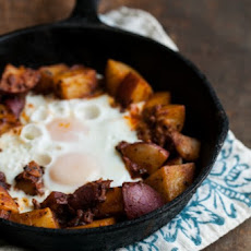 Potato Masala and Egg Skillet