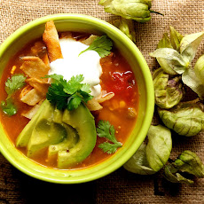 Tomatillo Soup with Avocado and Lime