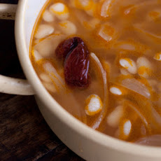 Baby Lima Soup with Chipotle Broth
