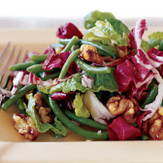 Radicchio and Haricot Vert Salad with Candied Walnuts
