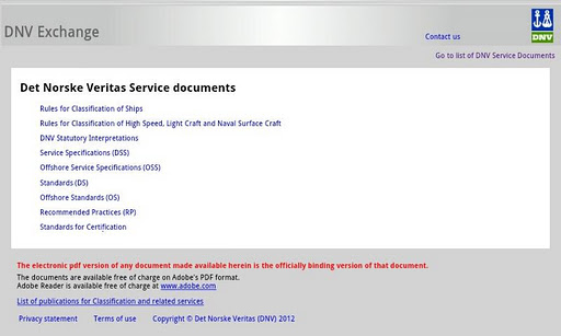 DNV Rules and Standards