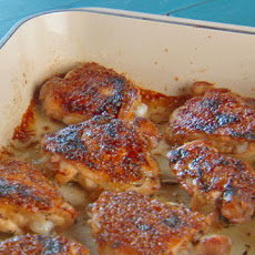 Baked Chicken with Honey-Whole Grain Mustard Glaze
