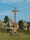 Jesusstatue am Friedhof