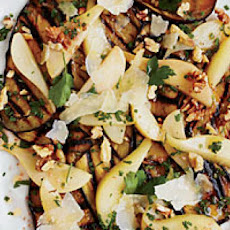 Eggplant, Pear and Pecorino Salad