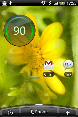 Digital Circle Battery Widget