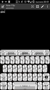 download Theme TouchPal Metallic Silver free