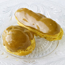 Eclairs with Pastry Cream and Maple-Espresso Glaze