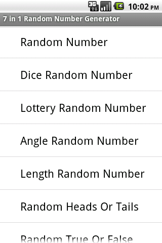 7 in 1 Random Number Generator