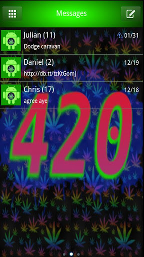 4 20 Special Go SmS Theme 420