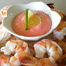 Shrimp with a Spicy Raspberry Cocktail Sauce