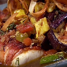 Bacon Wrapped Butterfish Served Peasant Style