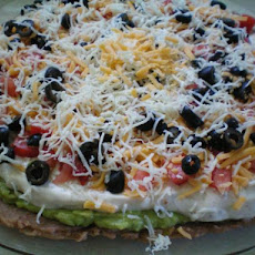 Layered Bean Taco Dip