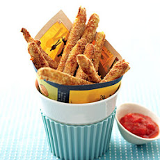 Baked Zucchini Fries with Tomato Coulis Dipping Sauce