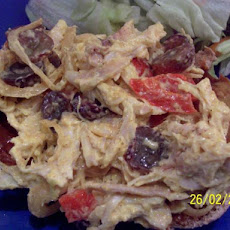 Curried Chicken Salad With Grapes and Red Peppers