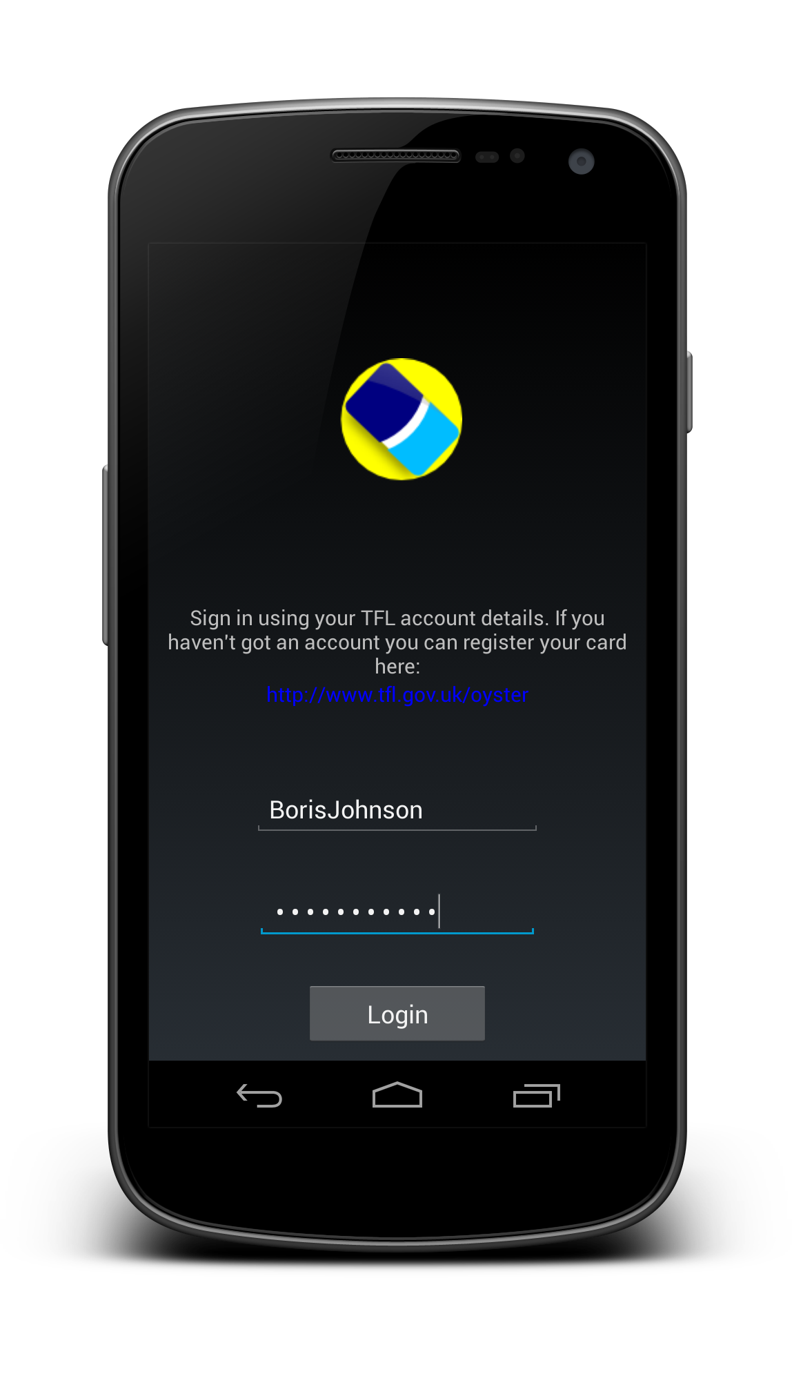 Android application Oyster Reader screenshort