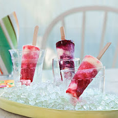 Raspberry-Banana-Yogurt Freezer Pops