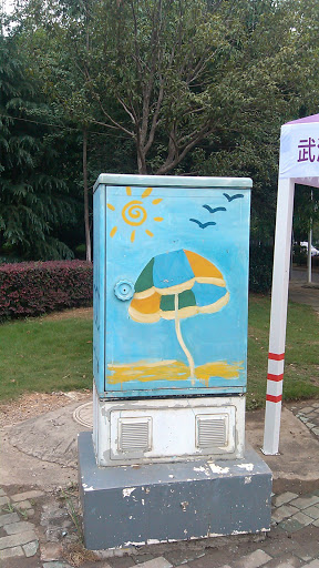 夏日海风艺术画