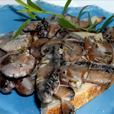 Creamed Mushrooms on Toast