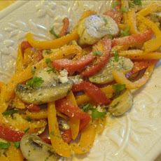 Cooked Bell Peppers & Mushrooms