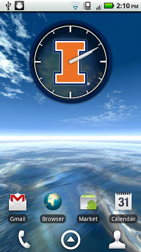 【免費個人化App】Illinois Fighting Illini Clock-APP點子