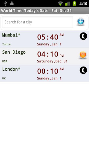 World Time Widget