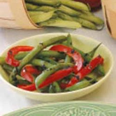 Green Beans with Red Peppers