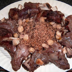 Lamb Shanks With Barley and Garlic