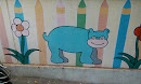 Hippo Wall Art Mural 