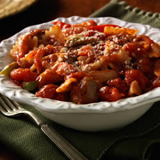 Bow Ties in Sausage and Pepper Sauce