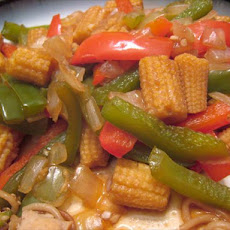 Chinese Baby Corn and Peppers