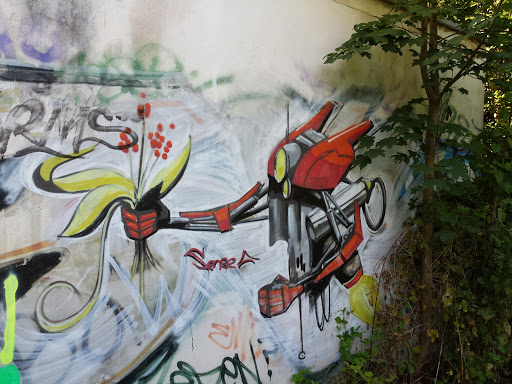 Graffiti Robot s kytkou