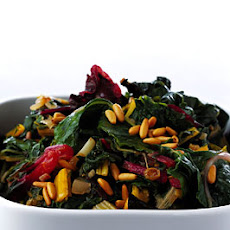 Swiss Chard with Raisins and Pine Nuts