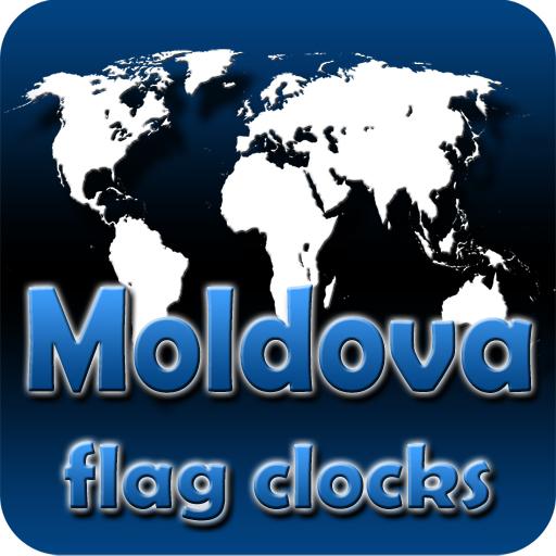 Moldova flag clocks LOGO-APP點子