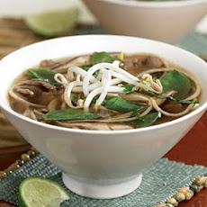 Spicy Asian Beef and Noodle Soup