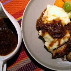 Guinness Chops with Onion Gravy