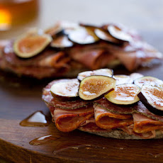 Open Faced Italian Fig Sandwich