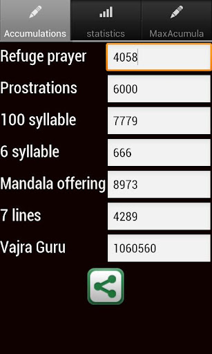 Ngondro Accumulations