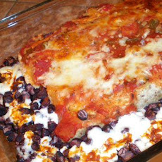 Leftover Chicken/Turkey Enchiladas With Black Beans