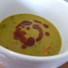 Minted Split Pea Soup with Harissa