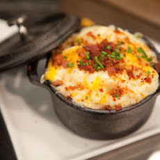 Twice Baked Potatoes with Cheese and Bacon