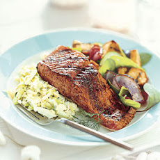 Fennel- and Dill-Rubbed Grilled Salmon
