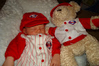 with his Phillies Bear