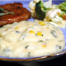 Creamy Polenta with Roasted Corn and Fresh Sage
