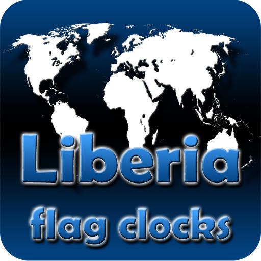 Liberia flag clocks LOGO-APP點子